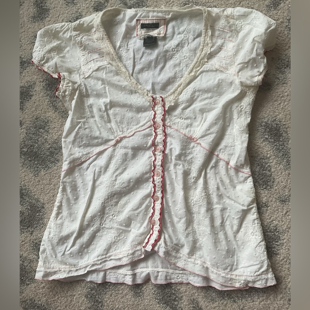Vintage Sanctuary Babydoll Cotton Blouse